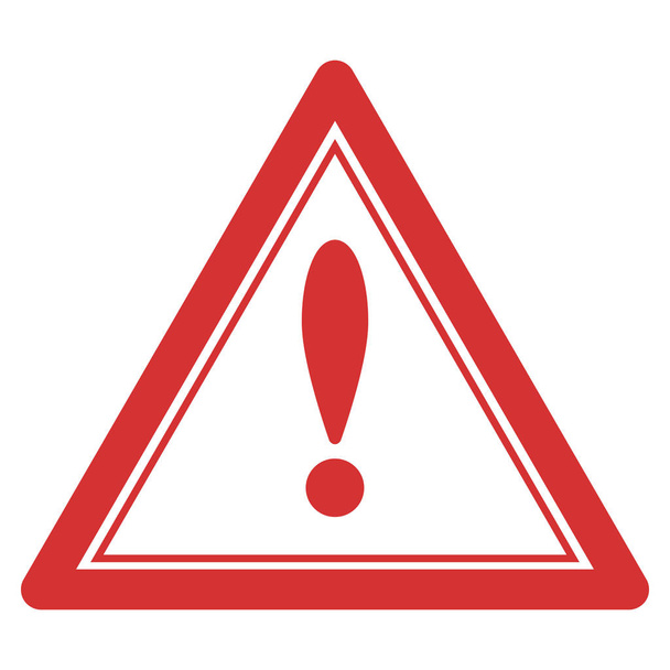 Warning Triangle Seal Template - Vector, Image