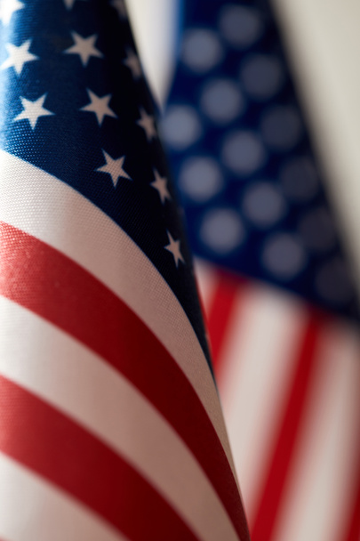 close up view of united states of america flags  - Photo, Image