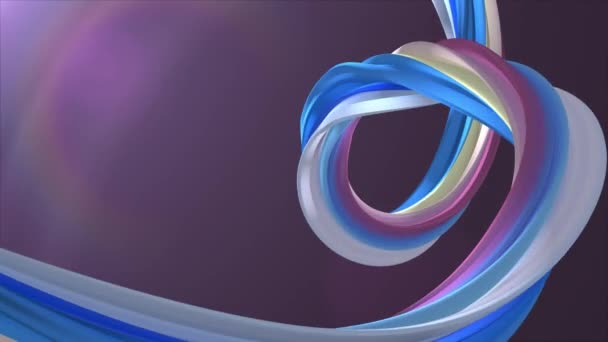Colores suaves 3D curvado arco iris malvavisco cuerda caramelo lazo sin costura forma abstracta animación fondo nueva calidad movimiento universal dinámico animado colorido alegre video metraje
 - Metraje, vídeo