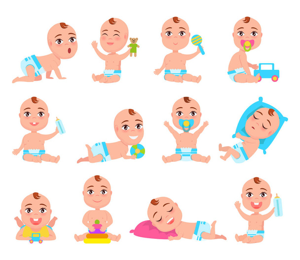 Illustrazione vettoriale della collezione Baby and Emotions
 - Vettoriali, immagini