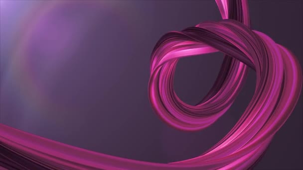 Pehmeät värit 3D kaareva violetti vaahtokarkki köysi karkkia saumaton silmukka abstrakti muoto animaatio tausta uusi laatu universaali liike dynaaminen animoitu värikäs iloinen videokuvaa
 - Materiaali, video