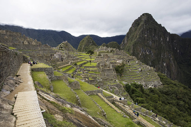 View at the Machu Picchu ruins in Peru - Photo, Image