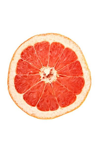 grapefruit gesneden bovenaanzicht - Foto, afbeelding
