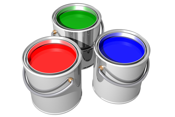 latas de pintura RGB
 - Foto, imagen