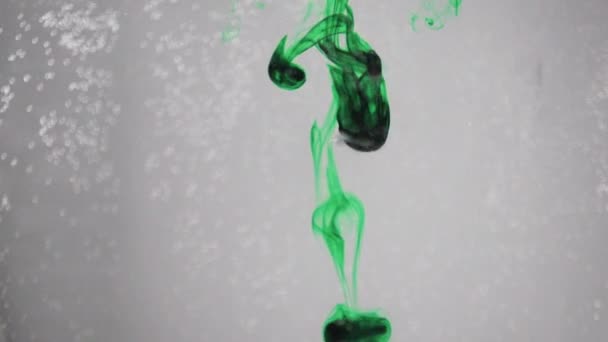 tmavě zelený tekutý klesá - Záběry, video