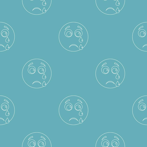 Cry smile pattern vector seamless - Vecteur, image