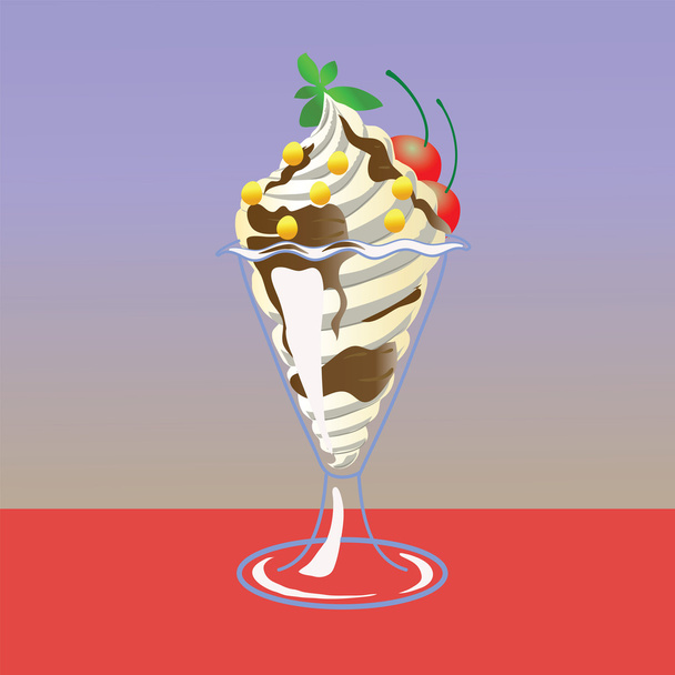 ice cream - Vector, Image