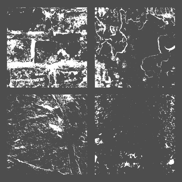 Grunge Black and White Distress Texture - Vetor, Imagem