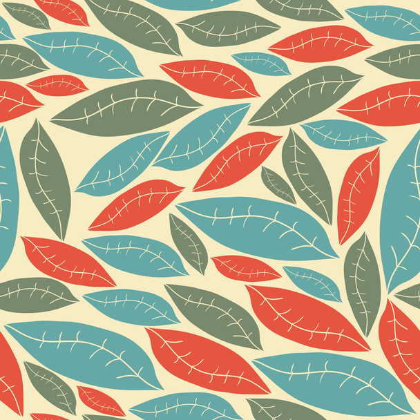 A seamless pattern with leaf,autumn leaf background - Wektor, obraz