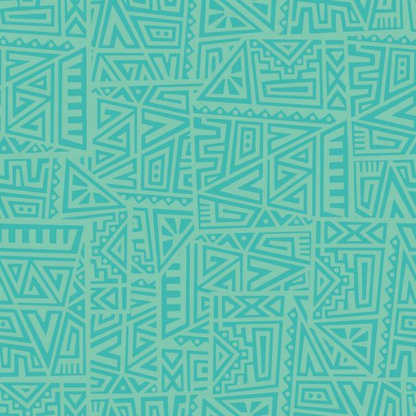 Creative Ethnic Style Square Seamless Pattern. Unikátní geometrický vektorový snímek. Ideální pro pozadí obrazovky, site backkdrop, obalový papír, tapety, textil a povrchový design. Trendy boho dlaždice. - Vektor, obrázek