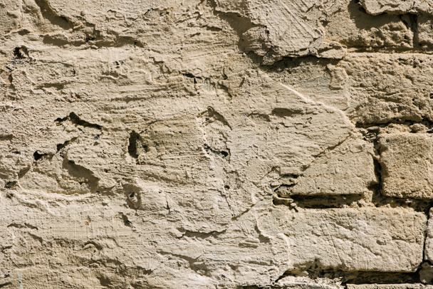 full frame image of putty brick wall background  - Zdjęcie, obraz