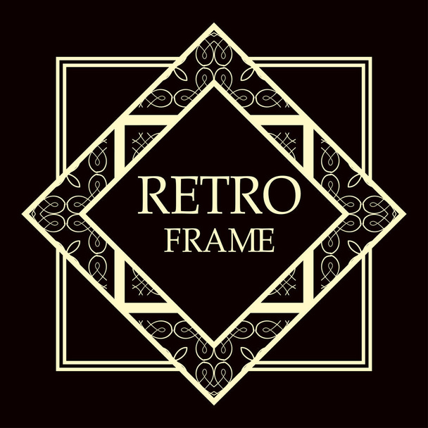art deco frame - Вектор,изображение
