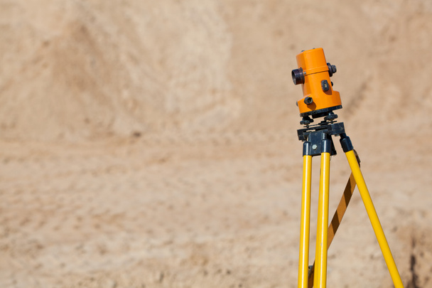 Theodolite at construction site - Photo, image