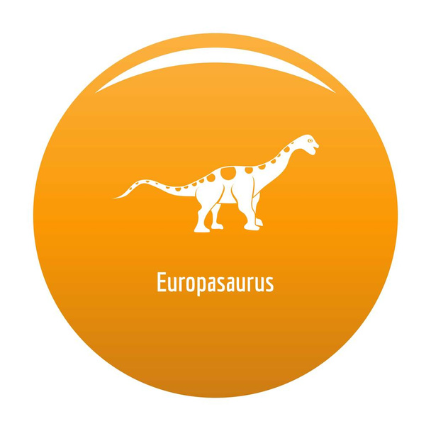 Europasaurus icon vector orange - ベクター画像