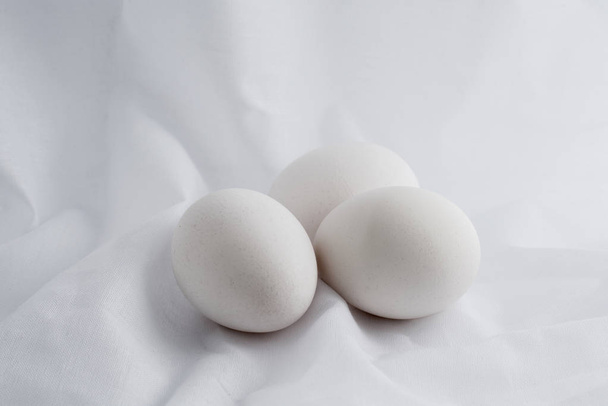 white eggs on vintage background. - Foto, Imagem