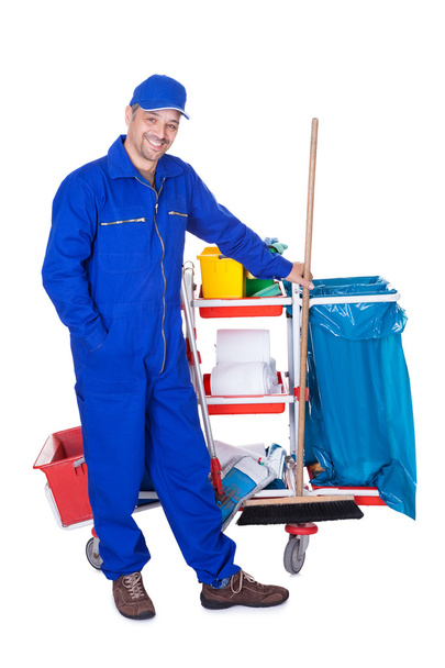 Portrait Of Smiling Cleaner - Photo, image