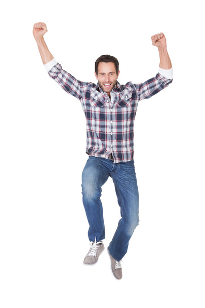 Portrait of excited middle age man - Foto, Bild