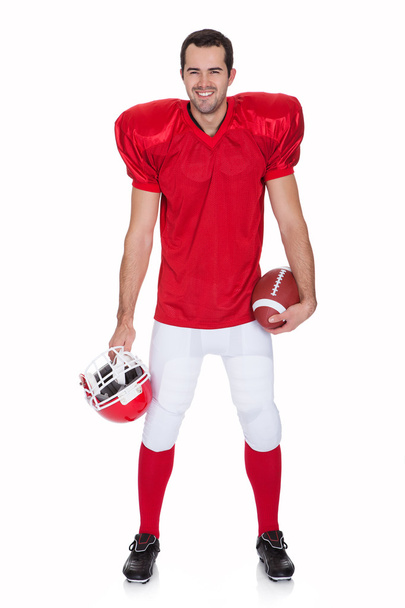 Portrait of American Football player - Photo, Image