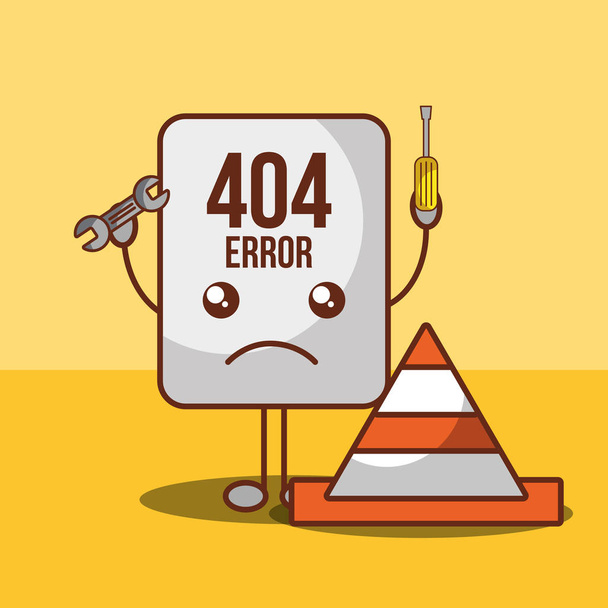 Page d'erreur 404 introuvable - Vecteur, image