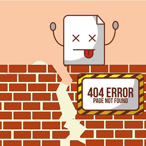 Pagina di errore 404 non trovata - Vettoriali, immagini