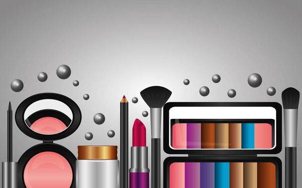 Kosmetika Make-up související - Vektor, obrázek