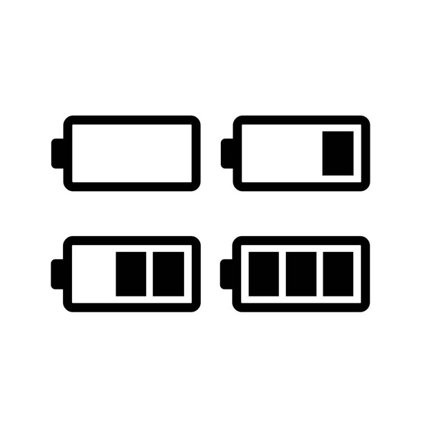 Iconos de batería conjunto ilustración
 - Foto, Imagen
