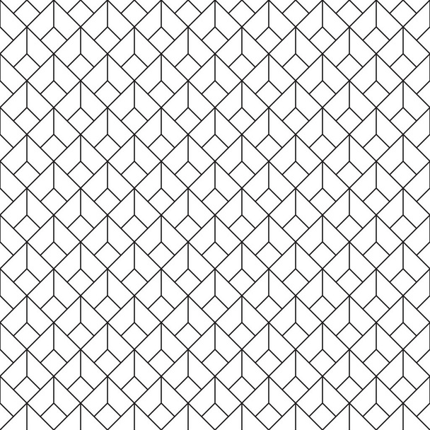 シームレスな幾何学的な菱形のアールデコ パターン - ベクター画像