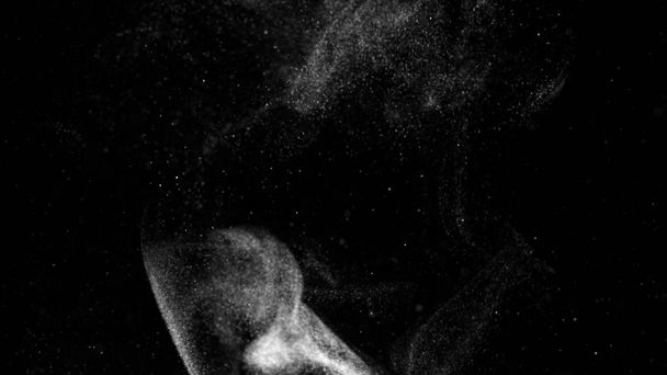 Prachový oblak izolované černým pozadím bublina Bokeh - Fotografie, Obrázek
