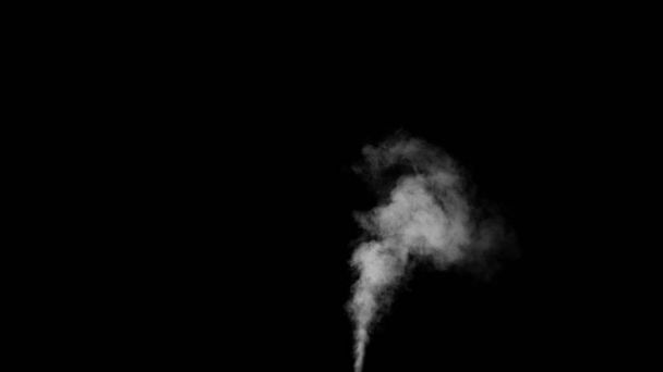 Білий водяна пара на чорному тлі - Фото, зображення