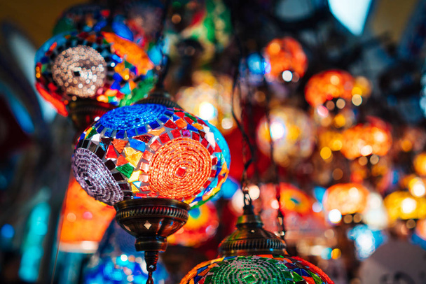 Hermosas lámparas de mosaico turcas - Foto, Imagen