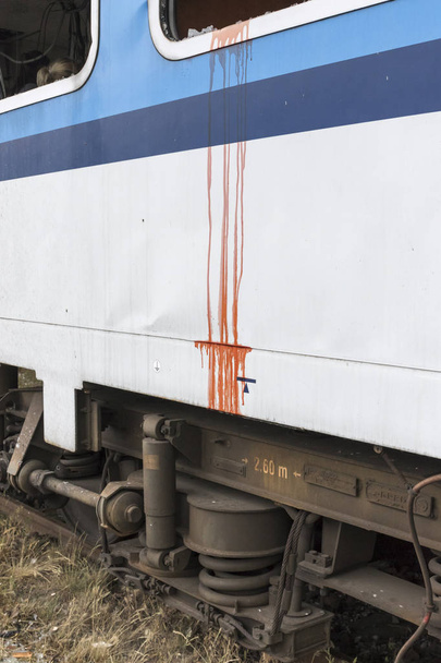 次の列車の破壊のテロリストの警察留置 - 写真・画像