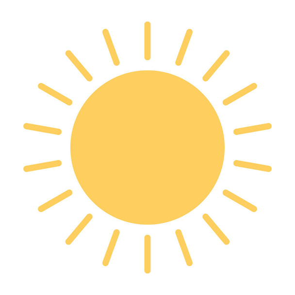 Ікона сонця. Вектор Проста мінімальна 96x96 Піктограма
 - Вектор, зображення
