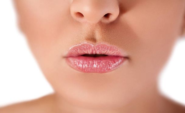 Sexy female lips, sexy girl mouth  - Valokuva, kuva