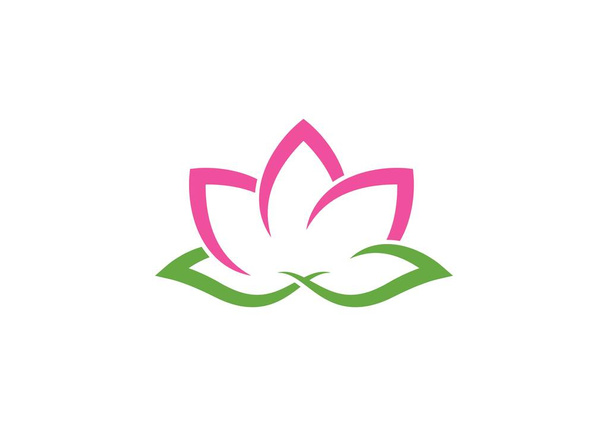 Beleza Vetor flores design logotipo Modelo ícone - Vetor, Imagem
