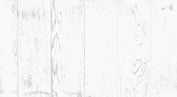White wooden planks, table floor surface. Wooden board texture. Vector illustration. - Vector, Image