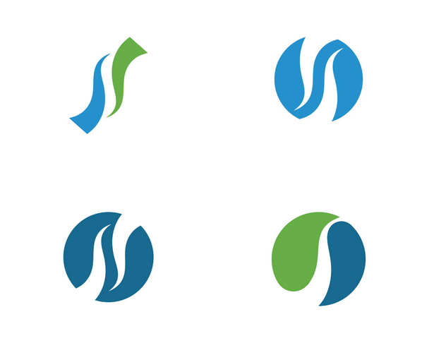 S Carta Logo Plantilla icono de vector ilustración
 - Vector, imagen