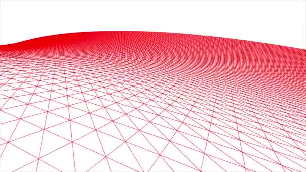 Retro siber kılavuz net poligonal tel kafes manzara sorunsuz döngü çizim hareket grafik animasyon arka plan yeni kalite vintage tarzı serin güzel güzel 4k video görüntüleri - Video, Çekim
