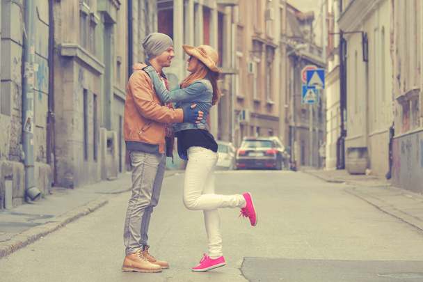 Love story concept. Sweet lovely couple - Photo, Image