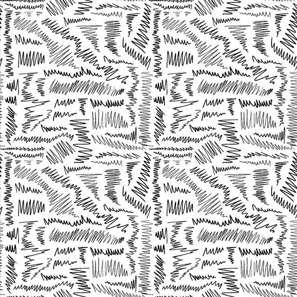Seamless scribble background - hand drawn doodle vector. - Vector, Image