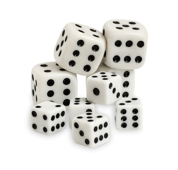 Gambling dices isolated on white background - Photo, Image