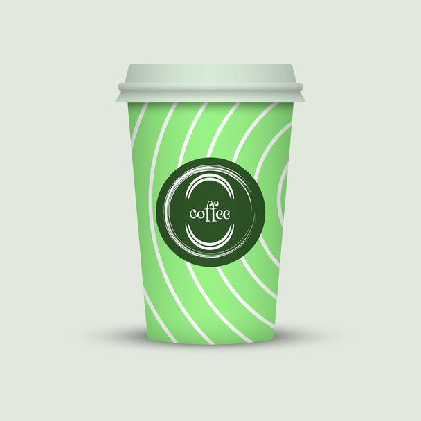 Creative take away coffee cup design. - Vecteur, image