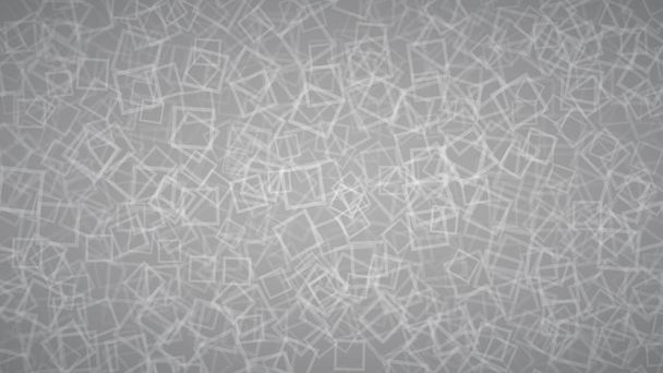 Fondo abstracto de contornos de cuadrados dispuestos aleatoriamente en colores grises
. - Vector, Imagen