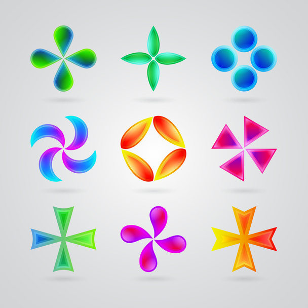 Modern colorful symbols for your design - Вектор,изображение