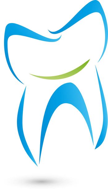 Dent, sourire, dentisterie, soins dentaires, dentiste, logo
 - Vecteur, image