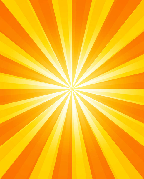 Güneş ışınları parlayan arka plan. Güneş vektör çizim - Vektör, Görsel