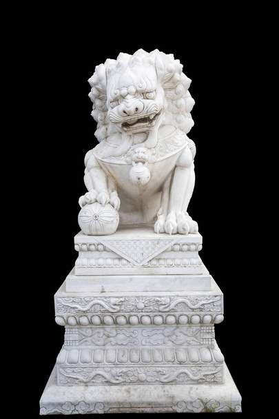 Kovová socha čínského lva - Fotografie, Obrázek