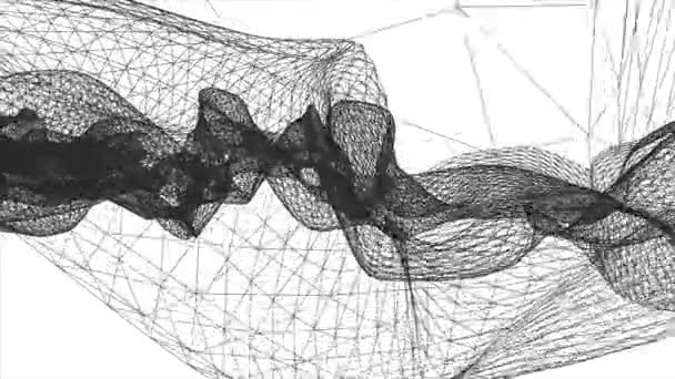 Gitternetz abstrakt Zeichnung polygonal weich bewegte Simulation Bewegung Grafik Animation Hintergrund neue Qualität Retro Vintage-Stil cool schön schön 4k Videomaterial - Filmmaterial, Video