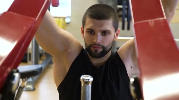 sport fitness gym workout bodybuilding exercise - Záběry, video
