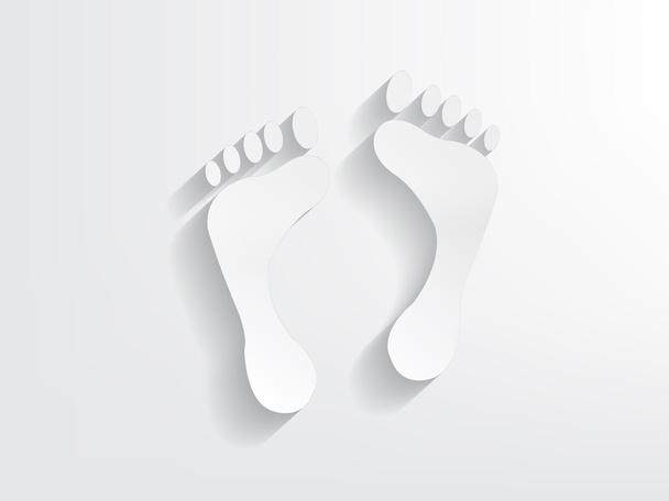Foot print background - Vector, Image