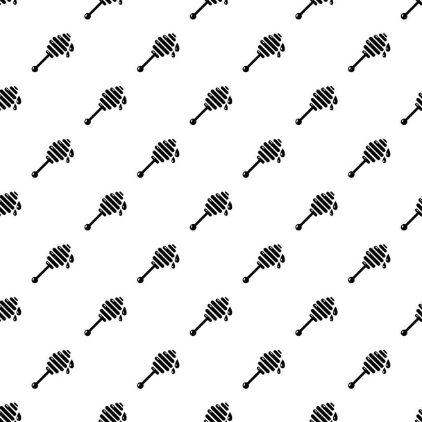 Honey ladle pattern vector seamless - Vektor, kép